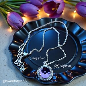 BRIGHTON "Trinity Aura" Swarovski Crystal Pendant Necklace